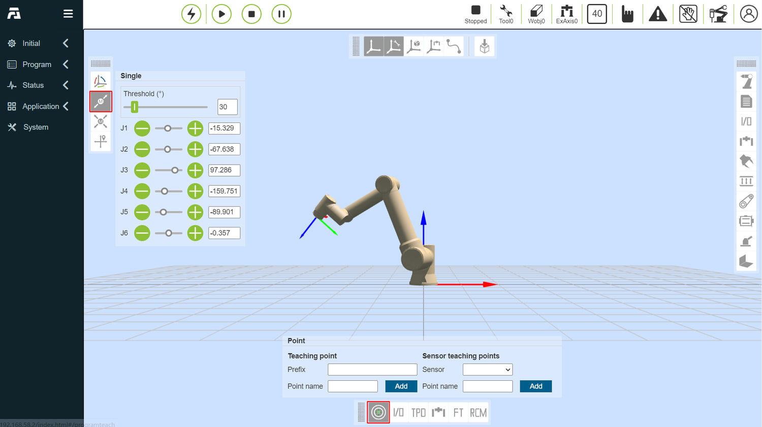 Fairino Cobot Programming Interface